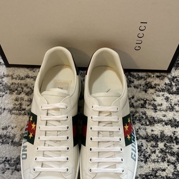 Gucci Ace Men\'s Sneakers with Gucci Band Embroidery Size  EU  43